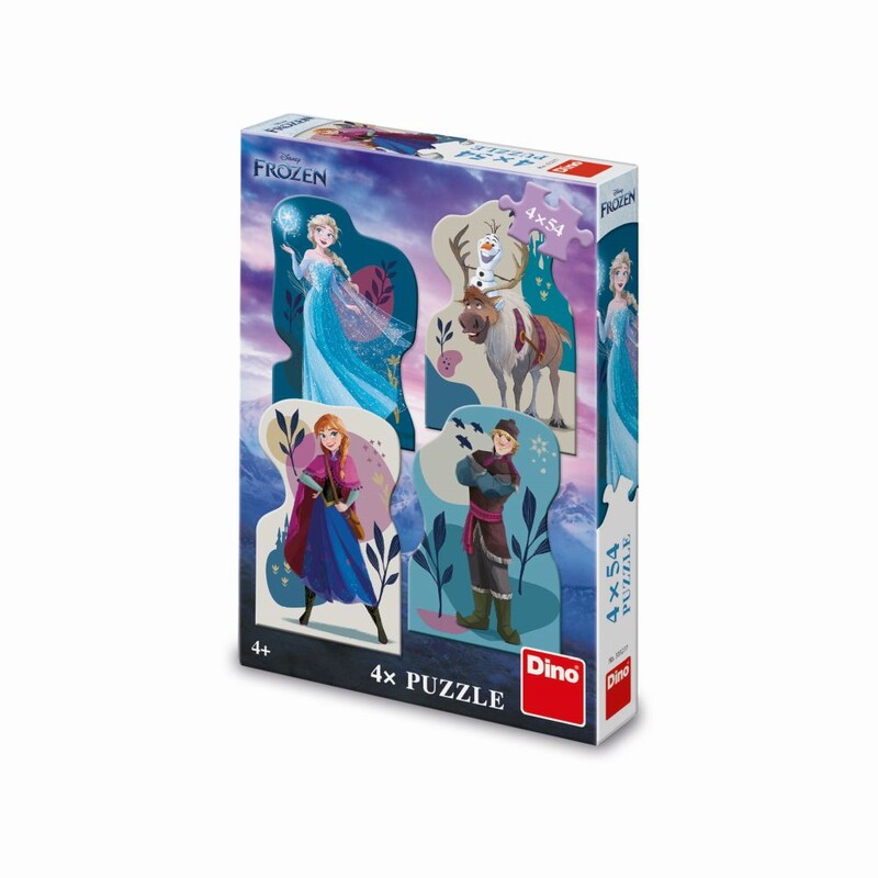 DINO - Frozen: Přátelství 4X54 Puzzle