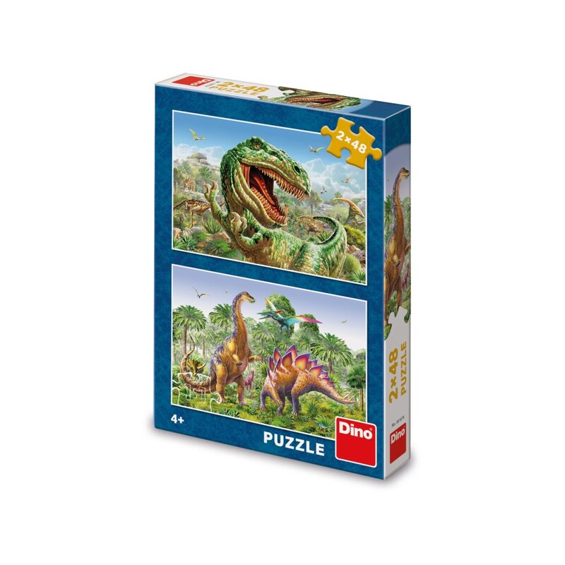 DINO - Souboj Dinosaurů 2X48 Puzzle