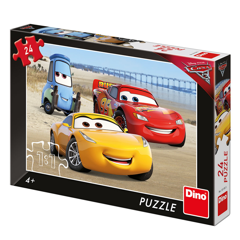 DINO - Walt Disney Cars 3: Na pláži 24 dílků