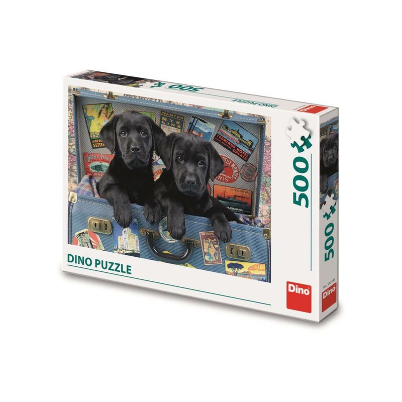 DINOTOYS - Štěňátka v kufru 500 Puzzle