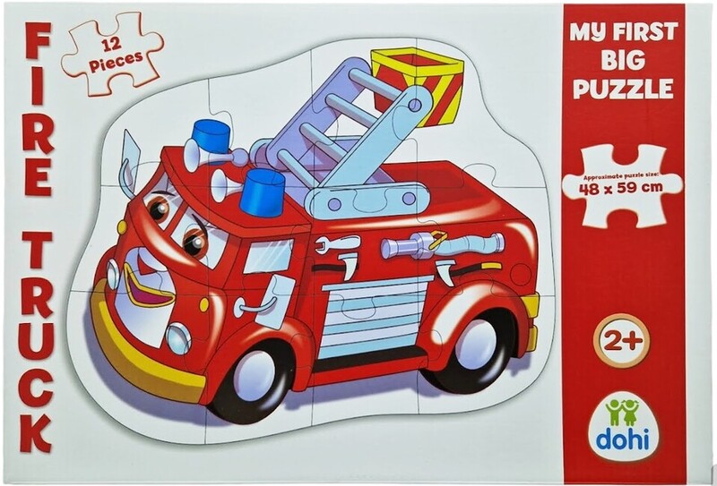 DOHÁNY TOYS - Maxi Puzzle Hasičské auto 12ks