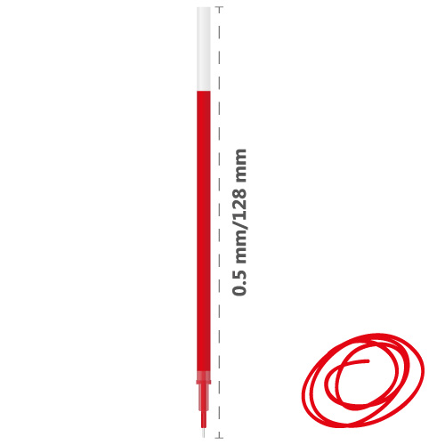 DONG-A - 
Náplň gelová DONG-A JellZone 0.5mm / červená 13 red
