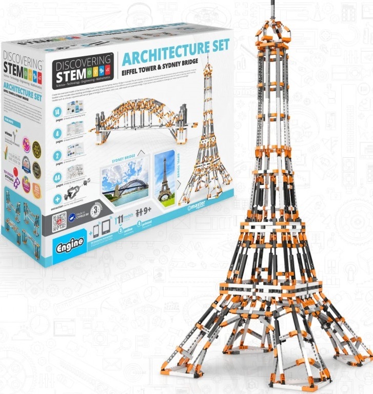 ENGINO - STEM ARCHITEKTURA: Eiffelova věž a most Sydney