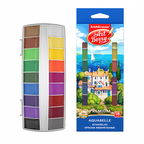 ERICH KRAUSE - Sada akvarelových barev EK Premium + UV 18 ks