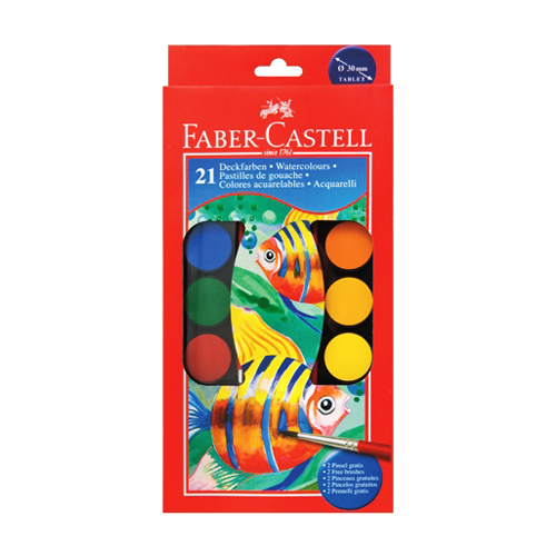 FABER CASTELL - Vodové farby Faber-Castell 21 farebné
