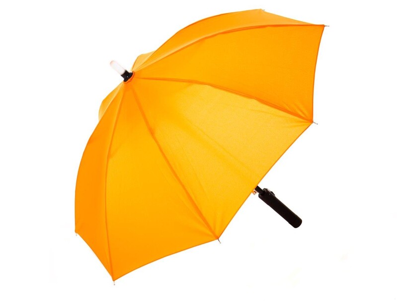 FILLIKID - Deštník dětský oranžový s LED světlem