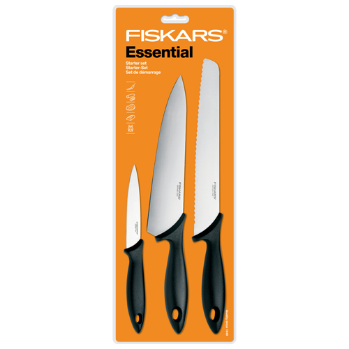 FISKARS - Sada nožů Essential 3 kusová 1023784