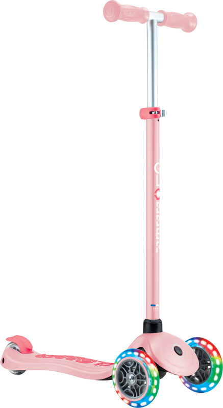 GLOBBER - dětská koloběžka Plus - Primo Plus Lights V2 - Svítící - Pastel Pink/Fuchsia