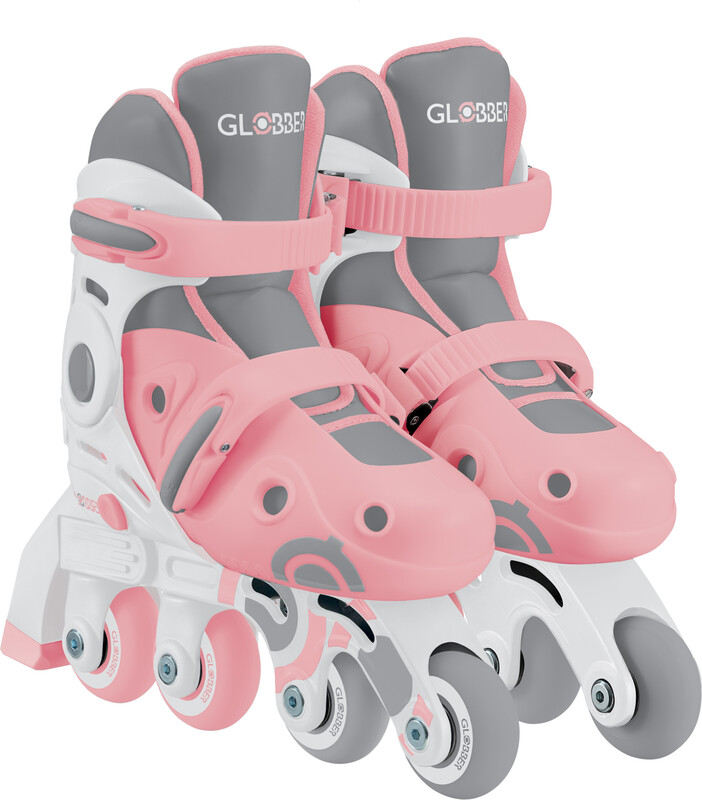 GLOBBER - dětské kolečkové brusle 2v1 velikost 26-29 - Pastel Pink