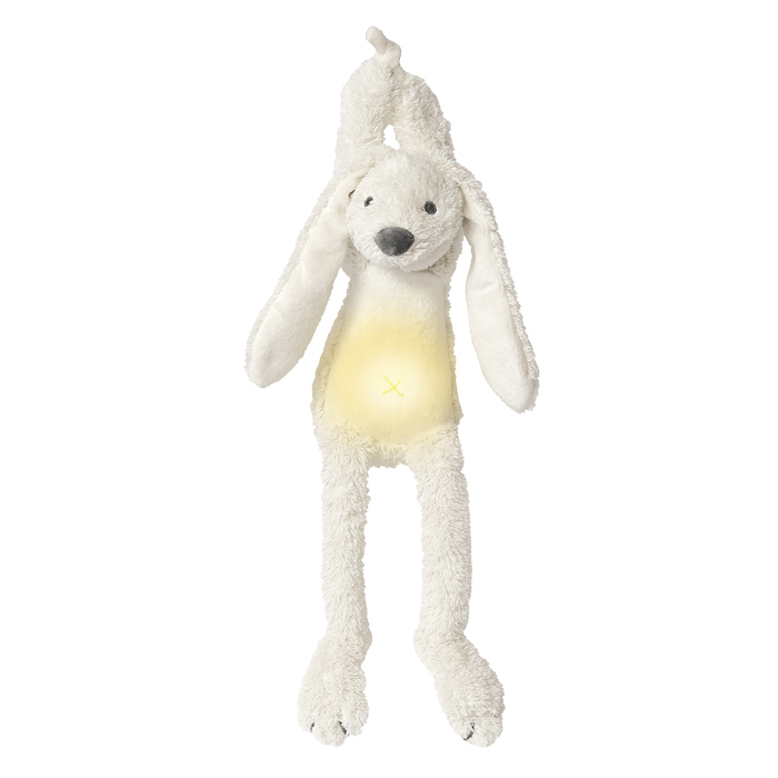 HAPPY HORSE - hudební králíček Richie se světýlkem - krémový velikost: 34 cm