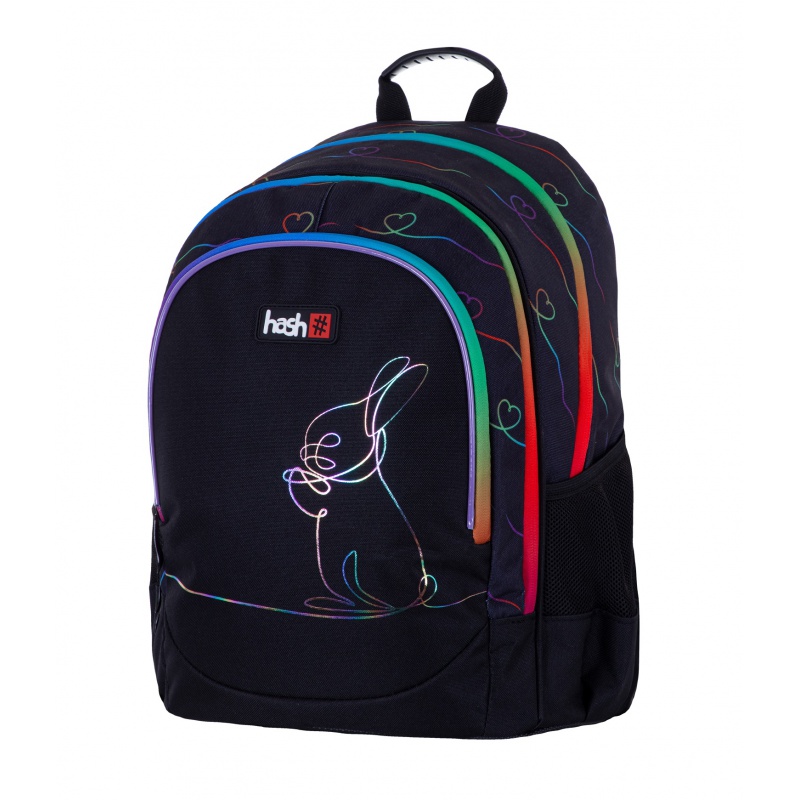 HASH - Školní batoh pro první stupeň RAINBOW BUNNY, AB350, 502023106