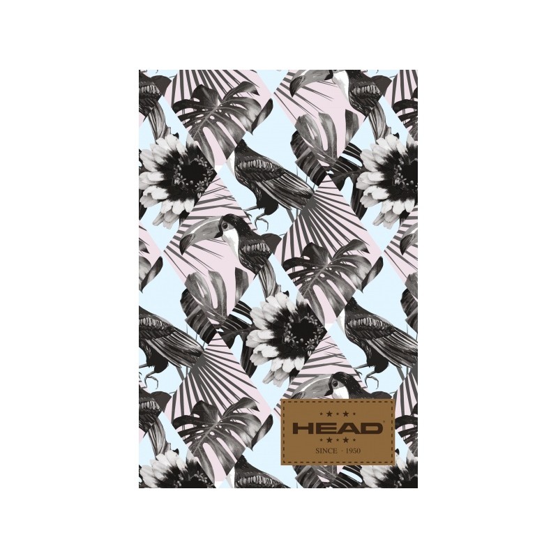 HEAD - Poznámkový blok B5 Birds, HD-165,160 listů, čtverečkovaný (5x5mm)