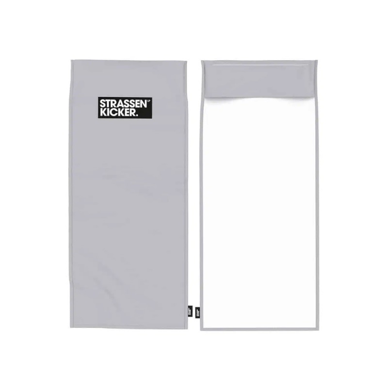HERDING - Fitness osuška s kapsou, šedá, 50 x 110 cm