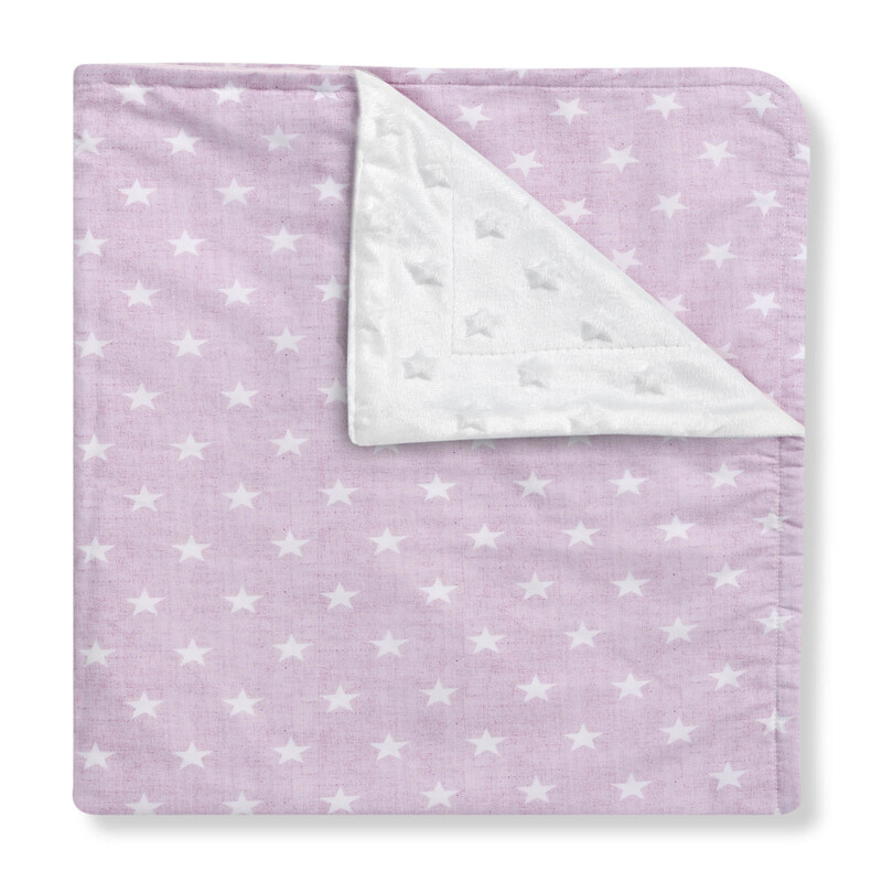 Fotografie Interbaby Růžová deka s hvězdičkama