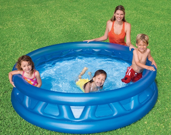 INTEX - nafukovací dětský bazének s plastickým vzorem 58431