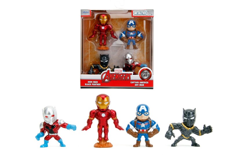 JADA - Marvel Avengers figurky 2,5'', sada 4 ks
