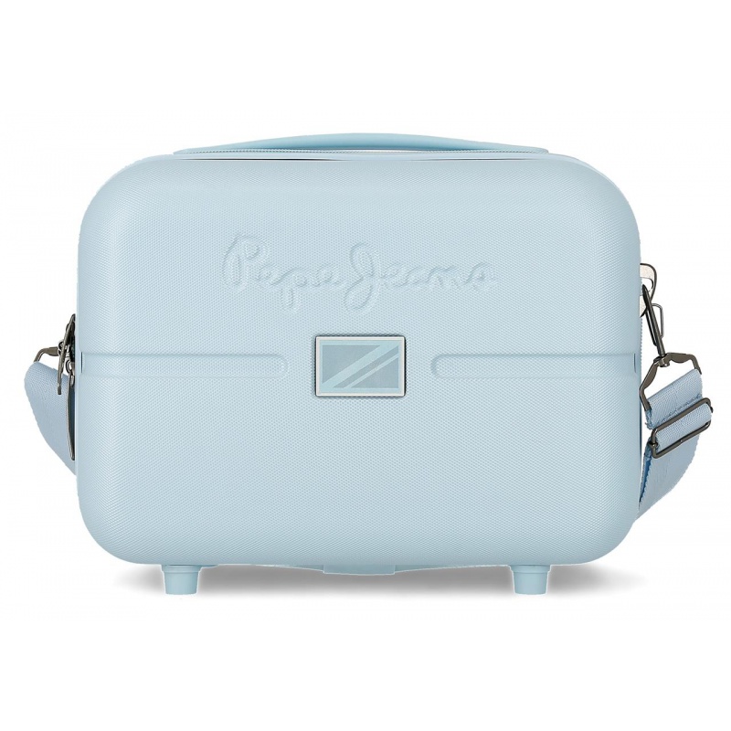 JOUMMA BAGS - ABS Cestovní kosmetický kufřík PEPE JEANS ACCENT Azul, 21x29x15cm, 9L, 7693934