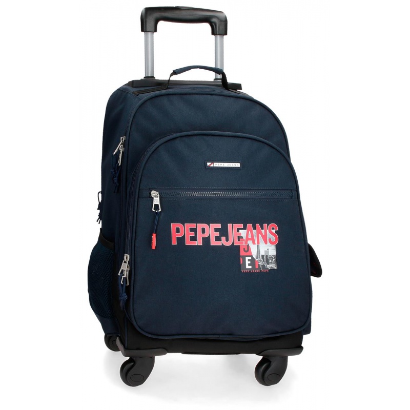 JOUMMA BAGS - Cestovní / školní batoh na kolečkách PEPE JEANS Dikran, 57x33x21cm, 6552821