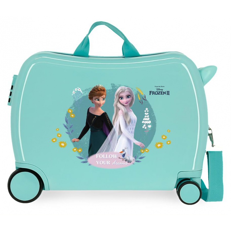 JOUMMA BAGS - Dětský cestovní kufr na kolečkách / odrážedlo DISNEY FROZEN Dream, 34L, 4449821
