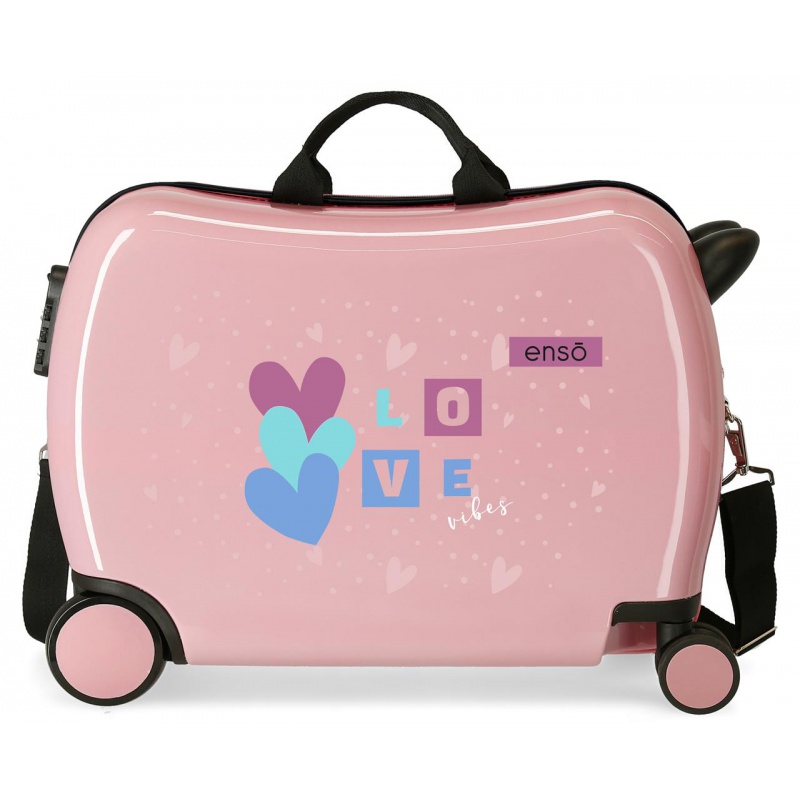 JOUMMA BAGS - Dětský cestovní kufr na kolečkách / odrážedlo ENSO Love Vibes, 34L, 9459821