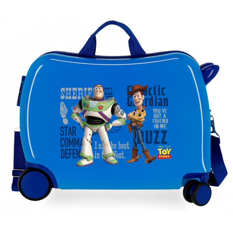 JOUMMA BAGS - Dětský cestovní kufr na kolečkách / odrážedlo TOY STORY Blue, 34L, 2459862