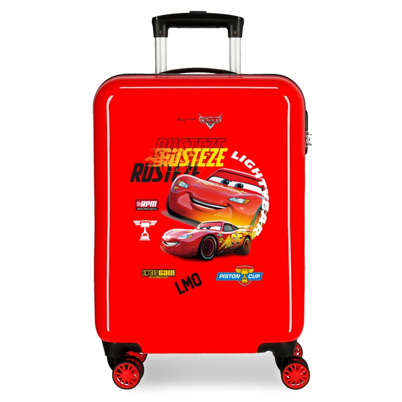 JOUMMA BAGS - Luxusní ABS cestovní kufr DISNEY CARS Rusteeze Red, 55x38x20cm, 34L, 2391721