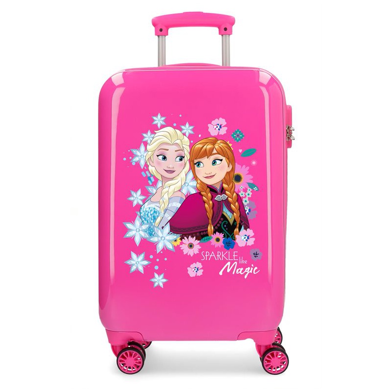 JOUMMA BAGS - Luxusní dětský ABS cestovní kufr DISNEY FROZEN Sparkle Pink, 55x38x20cm, 34L, 2421431