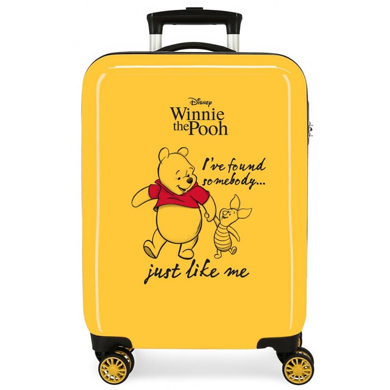 JOUMMA BAGS - Luxusní dětský ABS cestovní kufr MEDVÍDEK PU, 55x38x20cm, 34L, 2631722