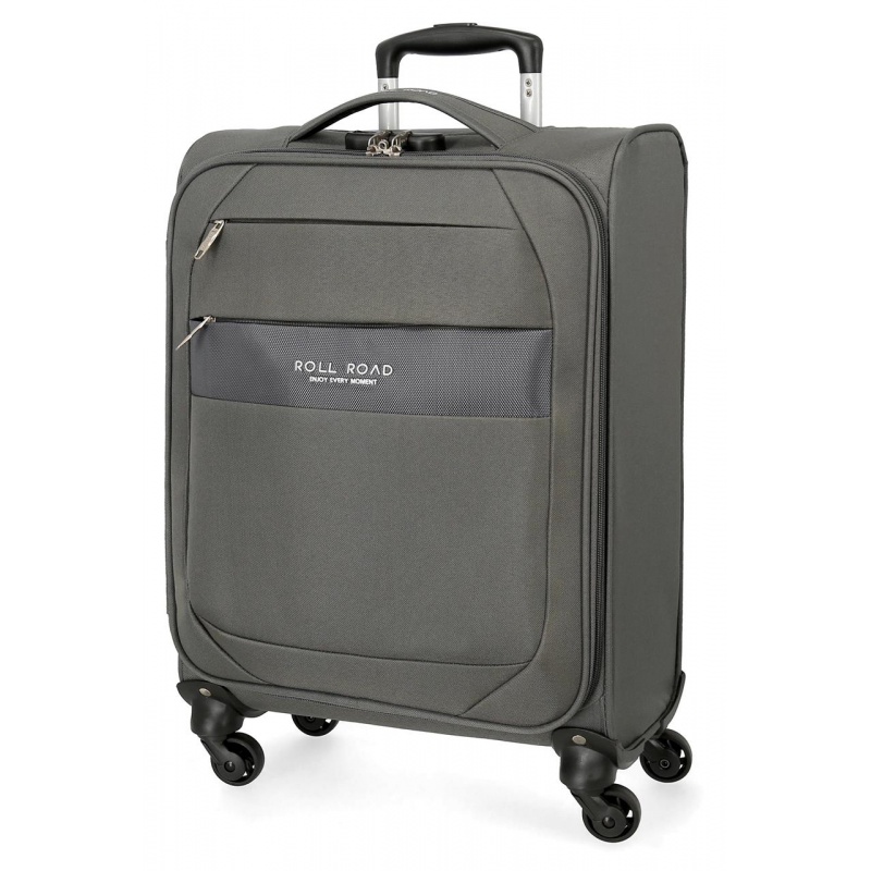 JOUMMA BAGS - Textilní cestovní kufr ROLL ROAD ROYCE Grey / Šedý, 55x40x20cm, 39L, 5019122 (small)