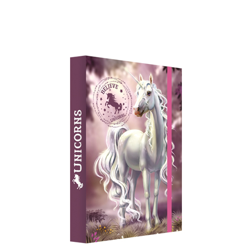 JUNIOR - Box na sešity A5 Jumbo Believe in Unicorns