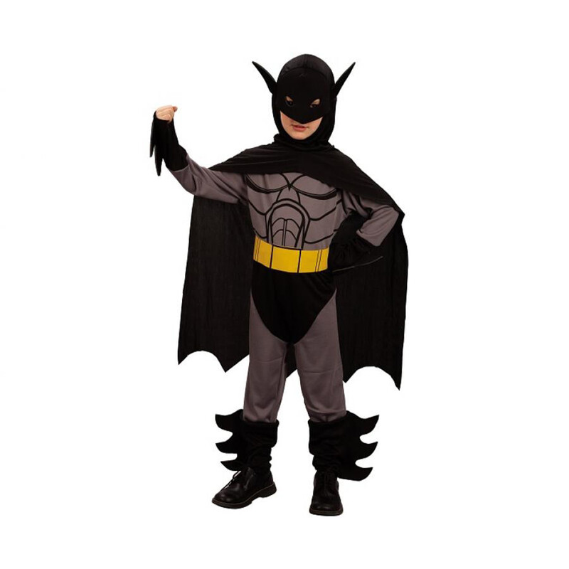 JUNIOR - Dětský kostým Batman, velikost 110/120 cm - sada