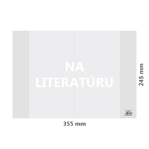 JUNIOR - Obal na Literaturu PVC 355x245 mm, hrubý/transparentní, 1 ks