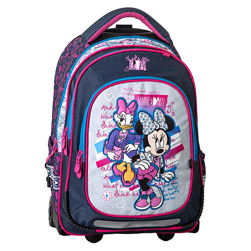 JUNIOR-ST - Školní batoh na kolečkách Trolley Minnie Mouse, Minnie & Daisy