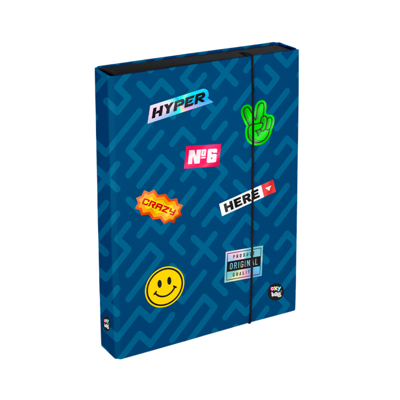 KARTON PP - Box na sešity A4 Jumbo OXY GO Stickers