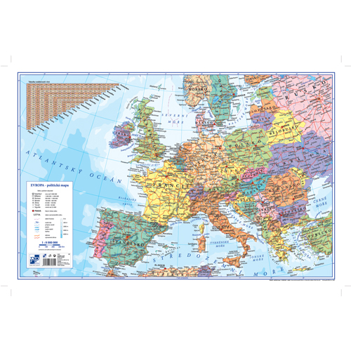 KARTON PP - Podložka na stůl 60x40 cm Evropa