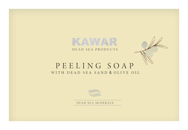 Kawar - Peelingové mýdlo s pískem z Mrtvého moře 120g
