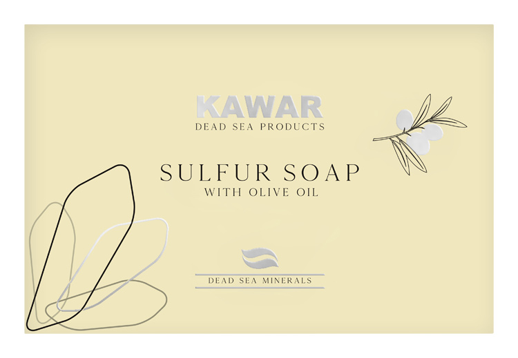Kawar - sírový mýdlo s minerály z Mrtvého moře 120g
