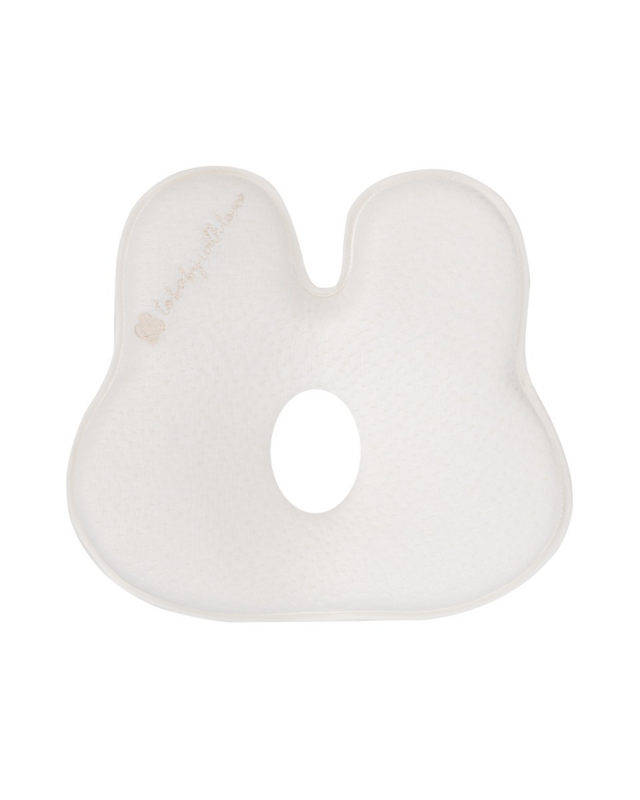 KIKKABOO - Ergonomický polštářek z paměťové pěny Bunny Airknit White