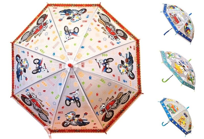 LAMPS - Deštník vystřelovací motiv dopravní prostředky, Mix Produktů