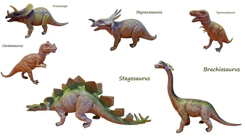 LAMPS - Dinosaurus různé druhy cca 35cm, Mix Produktů