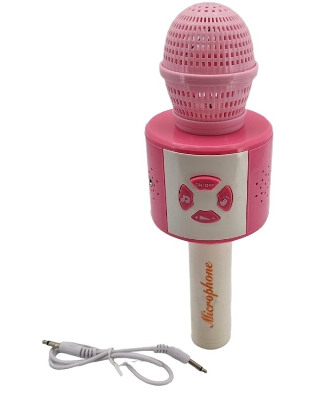 LAMPS - Mikrofon růžový s efekty 24cm