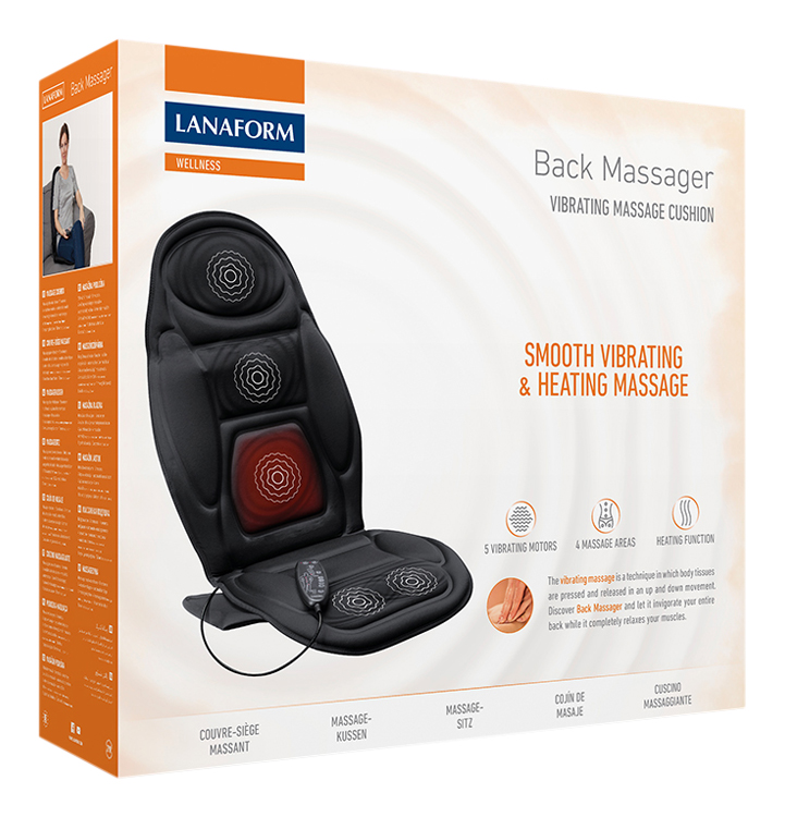 LANAFORM - Back Massager masážní podložka na křeslo s ohřevem