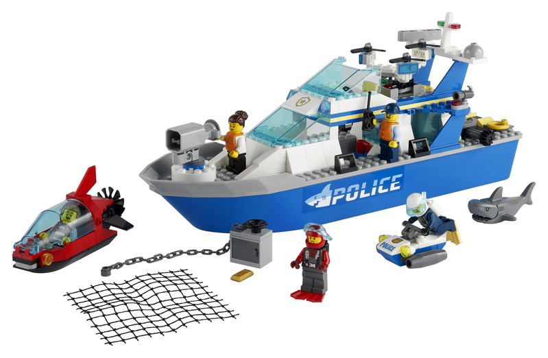 LEGO - City 60277 Policejní hlídková loď