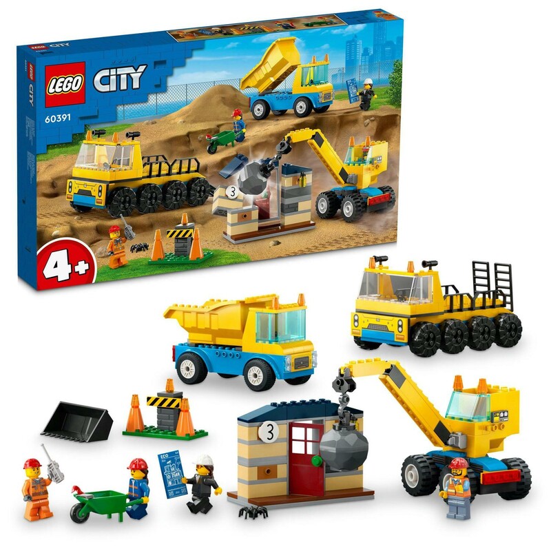 LEGO - City 60391 Stavební dodávka a demoliční jeřáb