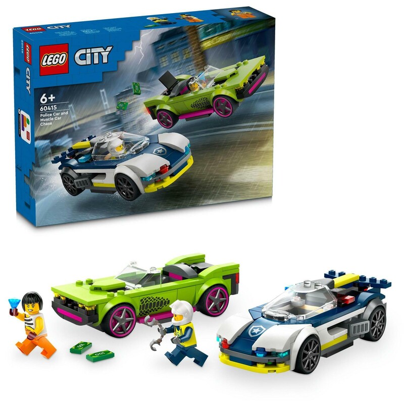 LEGO - City 60415 Honička policejního auta a sporťák