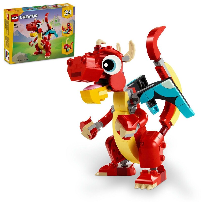 LEGO - Creator 3 v 1 31145 Červený drak