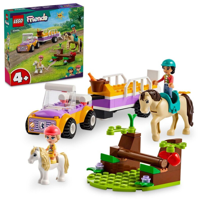 LEGO - Friends 42634 Přívěs s koněm a poníkem