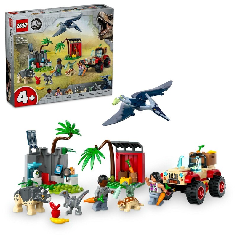LEGO - Jurassic World 76963 Záchranářské středisko pro dinosauří mláďata