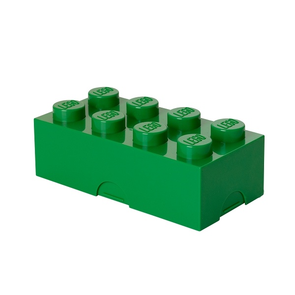 LEGO LUNCH - box na svačinu 100 x 200 x 75 mm - tmavě zelená
