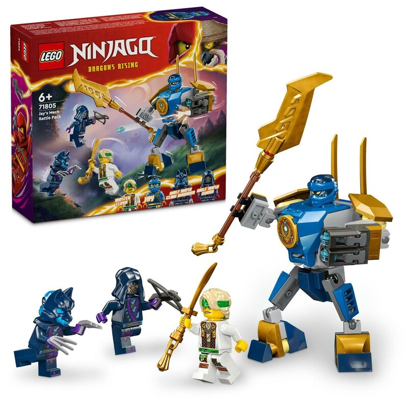 LEGO - NINJAGO 71805 Bojový balíček Jayova robota